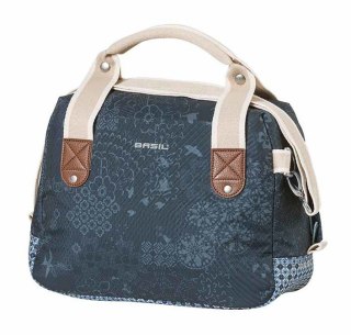 Sakwa miejska pojedyncza BASIL BOHEME CITY KF 8L, wodoodporny poliester, indigo blue (bez płytki mocującej) (NEW)