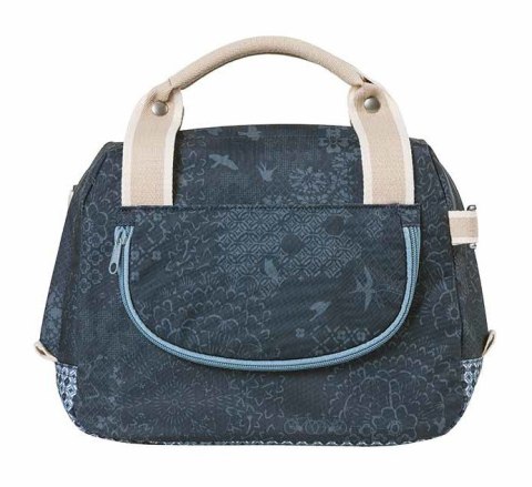 Sakwa miejska pojedyncza BASIL BOHEME CITY KF 8L, wodoodporny poliester, indigo blue (bez płytki mocującej) (NEW)