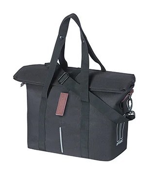 Sakwa miejska pojedyncza BASIL CITY BICYCLE HANDBAG 8-11L, KF-Hook System, wodoodporna black (NEW)