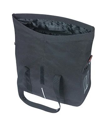 Sakwa miejska pojedyncza BASIL CITY BICYCLE HANDBAG 8-11L, KF-Hook System, wodoodporna black (NEW)