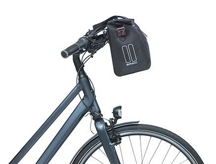 Sakwa miejska pojedyncza BASIL CITY BICYCLE HANDBAG 8-11L, KF-Hook System, wodoodporna black (NEW)