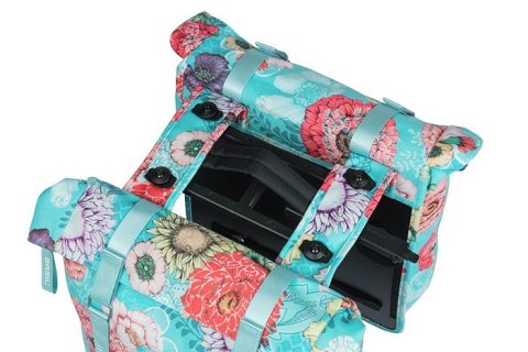 Torba na bagażnik BASIL BLOOM FIELD DOUBLE PANNIER BAG MIK 28-35L, MIK System (ready to go) sky blue (NEW)