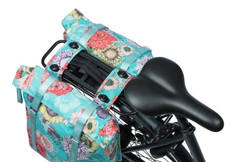 Torba na bagażnik BASIL BLOOM FIELD DOUBLE PANNIER BAG MIK 28-35L, MIK System (ready to go) sky blue (NEW)