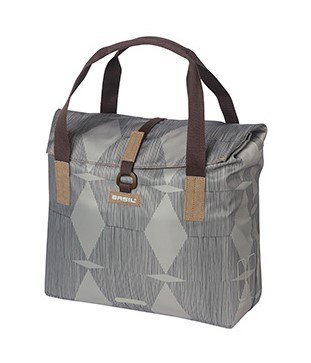 Torba na bagażnik BASIL ELEGANCE BICYCLE SHOPPER 20-26L Hook On System, wodoodporna chateau taupe (NEW)