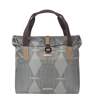 Torba na bagażnik BASIL ELEGANCE BICYCLE SHOPPER 20-26L Hook On System, wodoodporna chateau taupe (NEW)