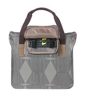 Torba na bagażnik BASIL ELEGANCE BICYCLE SHOPPER 20-26L Hook On System, wodoodporna chateau taupe (NEW)