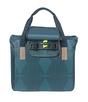 Torba na bagażnik BASIL ELEGANCE BICYCLE SHOPPER 20-26L Hook On System, wodoodporna estate blue (NEW)