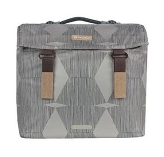 Torba na bagażnik BASIL ELEGANCE DOUBLE PANNIER BAG MIK 40-49L, MIK System (ready to go) wodoodporna chateau taupe (NEW)