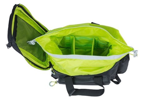 Torba na bagażnik BASIL MILES TARPAULIN TRUNKBAG XL PRO 9-36L, 100% wodoodporna black lime (bez płytki mocującej) (NEW)