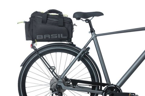 Torba na bagażnik BASIL MILES TARPAULIN TRUNKBAG XL PRO 9-36L, 100% wodoodporna black lime (bez płytki mocującej) (NEW)