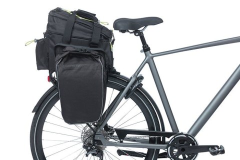 Torba na bagażnik BASIL MILES TARPAULIN TRUNKBAG XL PRO 9-36L, 100% wodoodporna black lime (bez płytki mocującej) (NEW)