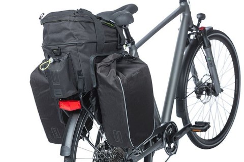 Torba na bagażnik BASIL MILES TARPAULIN TRUNKBAG XL PRO 9-36L, 100% wodoodporna black lime (bez płytki mocującej) (NEW)