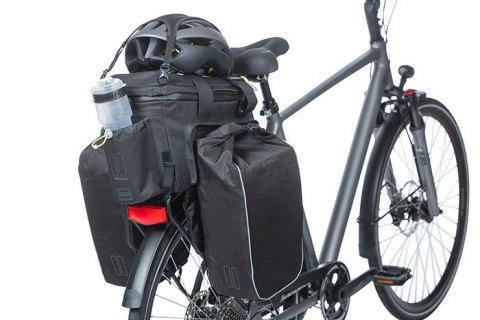 Torba na bagażnik BASIL MILES TARPAULIN TRUNKBAG XL PRO 9-36L, 100% wodoodporna black lime (bez płytki mocującej) (NEW)