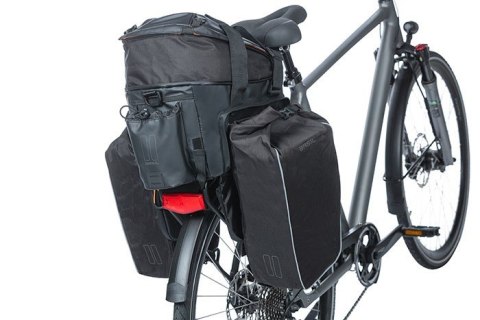 Torba na bagażnik BASIL MILES TARPAULIN TRUNKBAG XL PRO 9-36L, 100% wodoodporna black orange (bez płytki mocującej) (NEW)