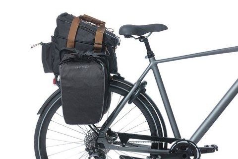 Torba na bagażnik BASIL MILES TARPAULIN TRUNKBAG XL PRO 9-36L, 100% wodoodporna black slate (bez płytki mocującej) (NEW)