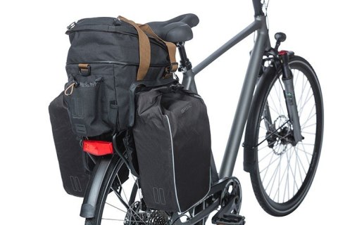 Torba na bagażnik BASIL MILES TARPAULIN TRUNKBAG XL PRO 9-36L, 100% wodoodporna black slate (bez płytki mocującej) (NEW)