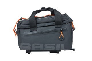 Torba na bagażnik BASIL MILES TARPAULIN TRUNKBAG MIK 7L, MIK System (ready to go), 100% wodoodporna black orange (NEW)
