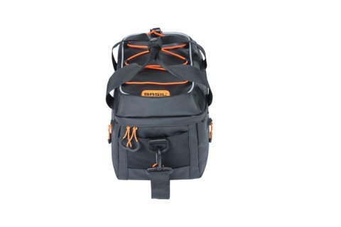 Torba na bagażnik BASIL MILES TARPAULIN TRUNKBAG MIK 7L, MIK System (ready to go), 100% wodoodporna black orange (NEW)
