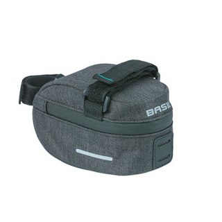 Torebka podsiodłowa BASIL DISCOVERY 365D FRAME BAG S 0.5L, mocowanie na paski, wodoodporna black melee (NEW)