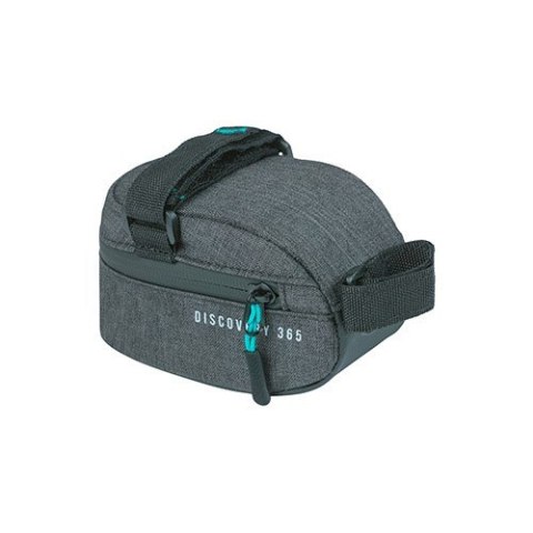 Torebka podsiodłowa BASIL DISCOVERY 365D FRAME BAG S 0.5L, mocowanie na paski, wodoodporna black melee (NEW)