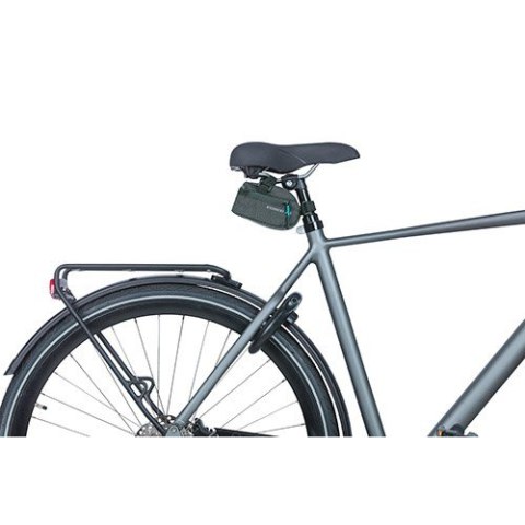 Torebka podsiodłowa BASIL DISCOVERY 365D FRAME BAG S 0.5L, mocowanie na paski, wodoodporna black melee (NEW)