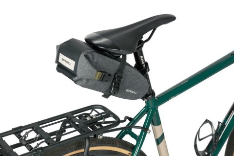 Torebka podsiodłowa BASIL NAVIGATOR STORM SADDLE BAG 1.5L, mocowanie na paski, wodoodporna grey black (NEW) Torebka podsiodłowa BASIL NAVIGATOR STORM SADDLE BAG 1.5L, mocowanie na paski, wodoodporna grey black (NEW)