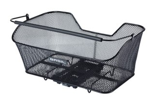 Kosz na bagażnik BASIL BASE XL REAR BASKET, MIK z adapterem do mocowania (ready to go), Stalowy, Black (Eco Bottom) (NEW 2025)