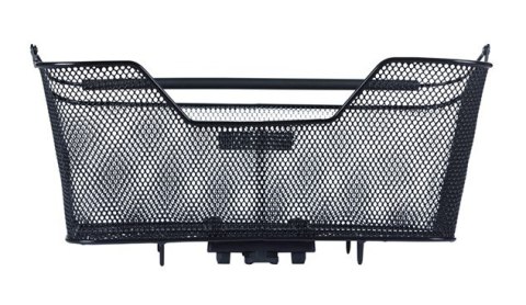 Kosz na bagażnik BASIL BASE XL REAR BASKET, MIK z adapterem do mocowania (ready to go), Stalowy, Black (Eco Bottom) (NEW 2025)