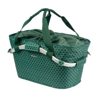 Kosz na bagażnik BASIL FLAIR CARRY ALL REAR BASKET, MIK z adapterem do mocowania (ready to go), 22L, Wodoodporna, Green (NEW 202