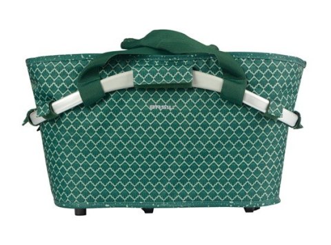 Kosz na bagażnik BASIL FLAIR CARRY ALL REAR BASKET, MIK z adapterem do mocowania (ready to go), 22L, Wodoodporna, Green (NEW 202