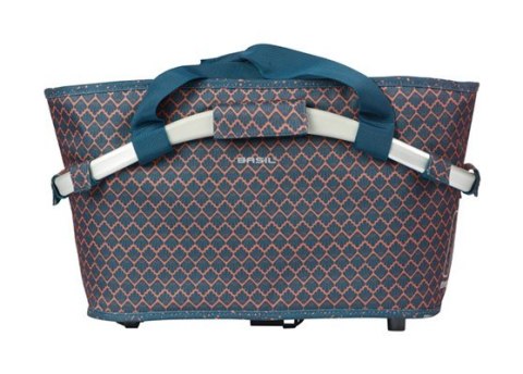 Kosz na bagażnik BASIL FLAIR CARRY ALL REAR BASKET, MIK z adapterem do mocowania (ready to go), 22L, Wodoodporna, Navy (NEW 2025