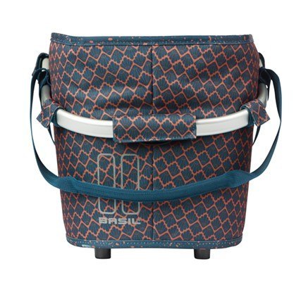 Kosz na bagażnik BASIL FLAIR CARRY ALL REAR BASKET, MIK z adapterem do mocowania (ready to go), 22L, Wodoodporna, Navy (NEW 2025