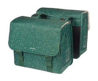 Sakwy BASIL FLAIR DOUBLE BICYCLE BAG, HOOK-ON, 35L, Wodoodporna, Green (NEW 2025)
