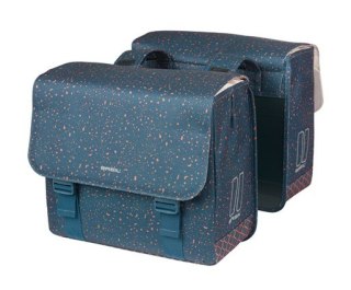 Sakwy BASIL FLAIR DOUBLE BICYCLE BAG, HOOK-ON, 35L, Wodoodporna, Navy (NEW 2025)