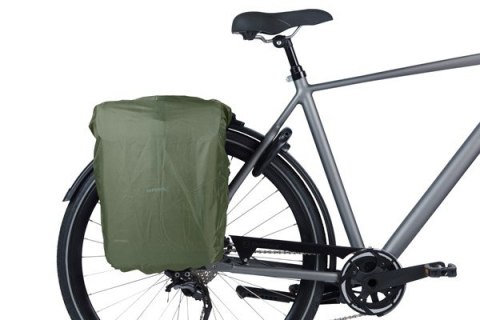 Sakwy BASIL MOVE DOUBLE BICYCLE BAG, MIK z adapterem do mocowania (ready to go), 30L, Wodoodporna, Brown (NEW 2025)