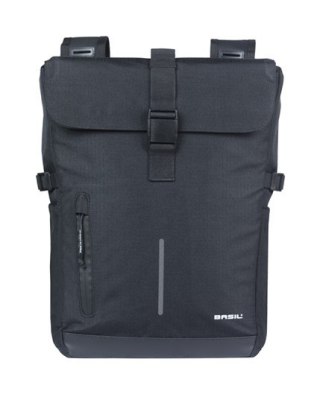 Sakwy BASIL MOVE DOUBLE BICYCLE BAG, UNIVERSAL BRIDGE, 30L, Wodoodporna, Black (NEW 2025)