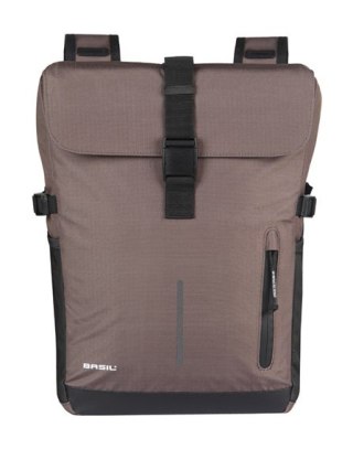 Sakwy BASIL MOVE DOUBLE BICYCLE BAG, UNIVERSAL BRIDGE, 30L, Wodoodporna, Brown (NEW 2025)