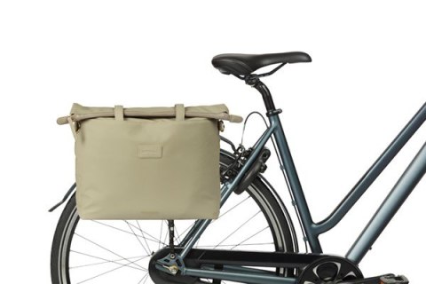 Torba BASIL MANHATTAN COMMUTER OFFICE BICYCLE BAG, HOOK-ON, 12L, Wodoodporna, Taupe (NEW 2025)