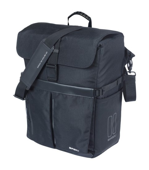 Torba BASIL MOVE COMMUTER BICYCLE BAG, MIK HOOKS, 15L, Wodoodporna, Black (NEW 2025) Torba BASIL MOVE COMMUTER BICYCLE BAG, MIK HOOKS, 15L, Wodoodporna, Black (NEW 2025)