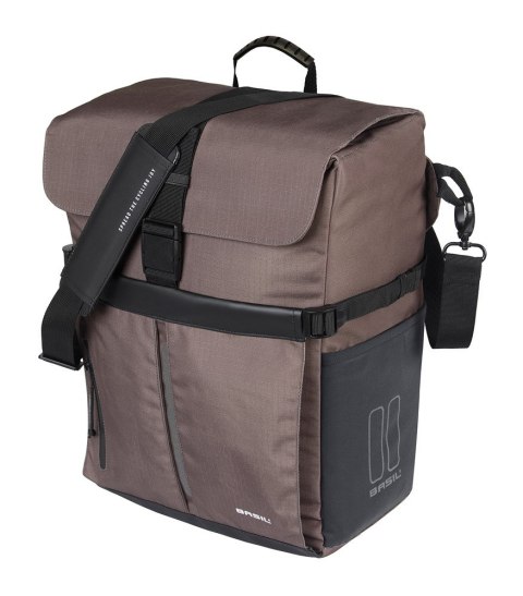 Torba BASIL MOVE COMMUTER BICYCLE BAG, MIK HOOKS, 15L, Wodoodporna, Brown (NEW 2025) Torba BASIL MOVE COMMUTER BICYCLE BAG, MIK HOOKS, 15L, Wodoodporna, Brown (NEW 2025)