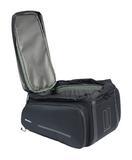 Torba na bagażnik BASIL MOVE TRUNK BAG, MIK z adapterem do mocowania (ready to go), 10-26L, Wodoodporna, Black (NEW 2025)