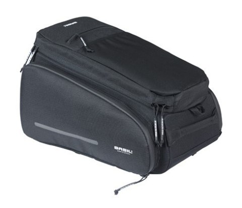 Torba na bagażnik BASIL MOVE TRUNK BAG, MIK z adapterem do mocowania (ready to go), 10-26L, Wodoodporna, Black (NEW 2025)
