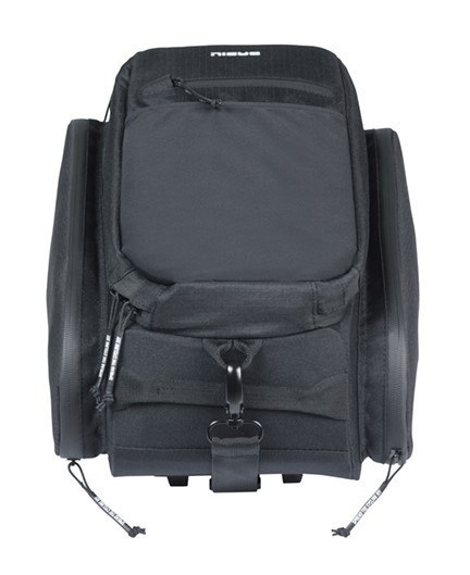 Torba na bagażnik BASIL MOVE TRUNK BAG, MIK z adapterem do mocowania (ready to go), 10-26L, Wodoodporna, Black (NEW 2025)