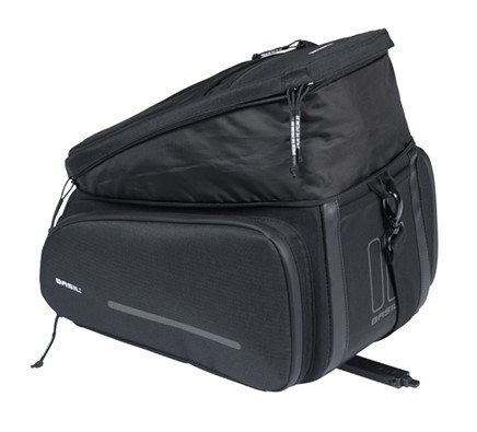 Torba na bagażnik BASIL MOVE TRUNK BAG, MIK z adapterem do mocowania (ready to go), 10-26L, Wodoodporna, Black (NEW 2025)