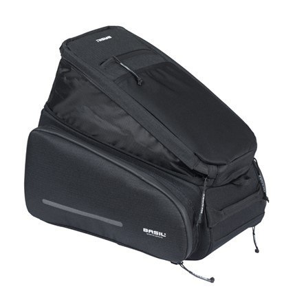 Torba na bagażnik BASIL MOVE TRUNK BAG, MIK z adapterem do mocowania (ready to go), 10-26L, Wodoodporna, Black (NEW 2025)