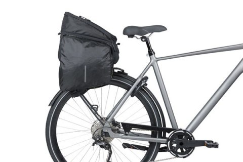 Torba na bagażnik BASIL MOVE TRUNK BAG, MIK z adapterem do mocowania (ready to go), 10-26L, Wodoodporna, Black (NEW 2025)