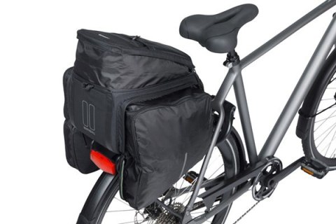 Torba na bagażnik BASIL MOVE TRUNK BAG, MIK z adapterem do mocowania (ready to go), 10-26L, Wodoodporna, Black (NEW 2025)