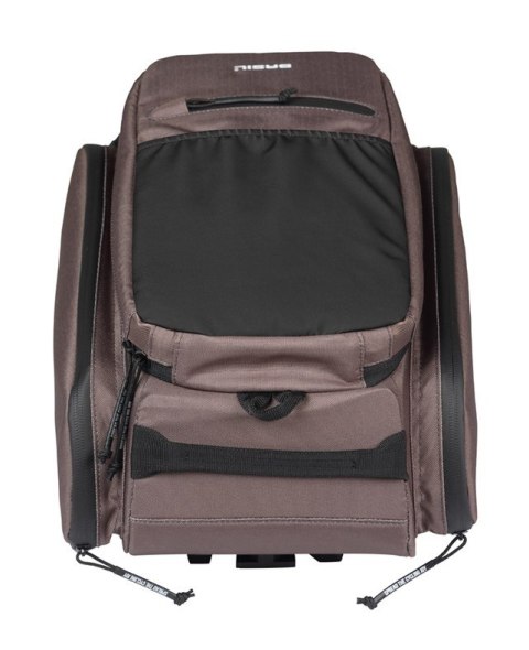 Torba na bagażnik BASIL MOVE TRUNK BAG, MIK z adapterem do mocowania (ready to go), 10-26L, Wodoodporna, Brown (NEW 2025)