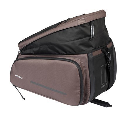Torba na bagażnik BASIL MOVE TRUNK BAG, MIK z adapterem do mocowania (ready to go), 10-26L, Wodoodporna, Brown (NEW 2025)