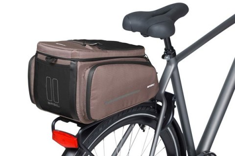 Torba na bagażnik BASIL MOVE TRUNK BAG, MIK z adapterem do mocowania (ready to go), 10-26L, Wodoodporna, Brown (NEW 2025)